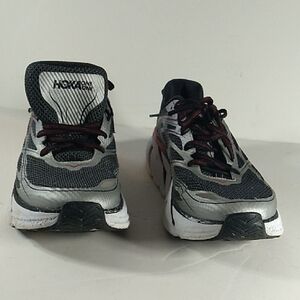 Used, Hoka One One Gray and Black Sneakers.